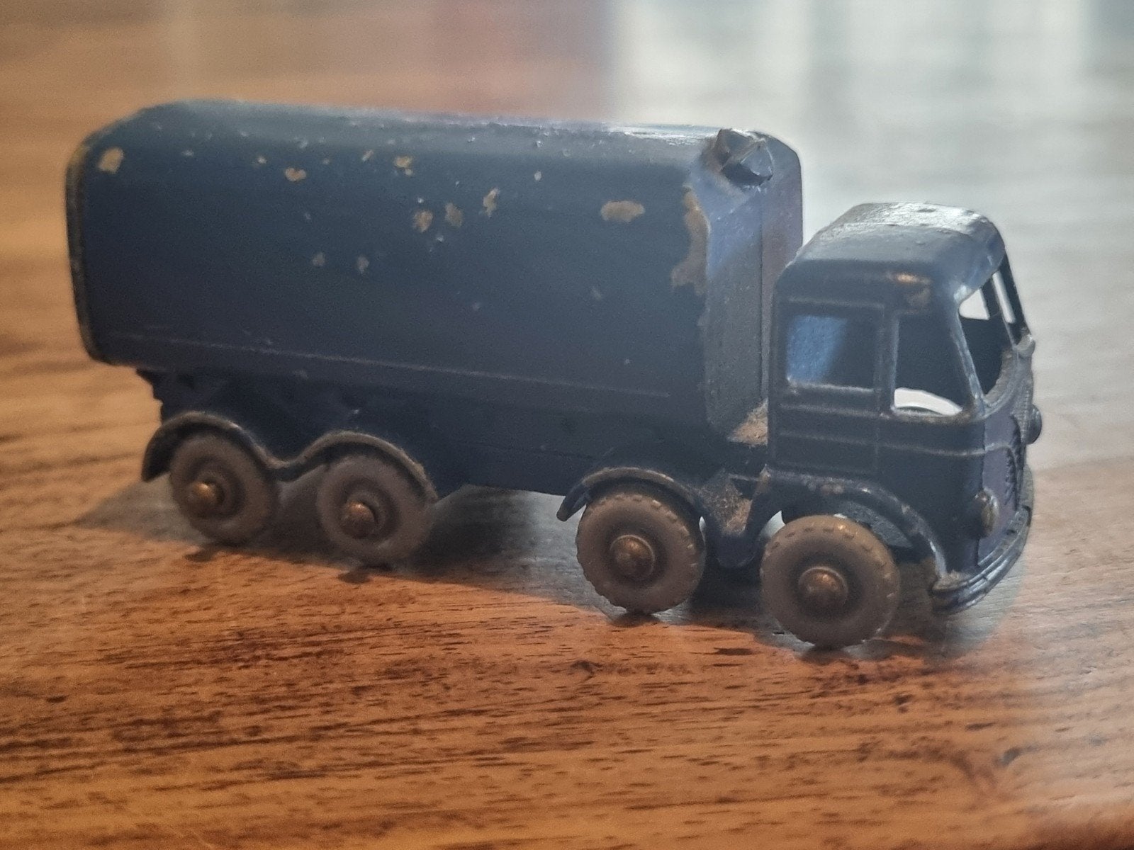 Vintage Matchbox Tankwagen - Blauw (Gebruikt), Ophalen of Verzenden, Gebruikt, Bus of Vrachtwagen