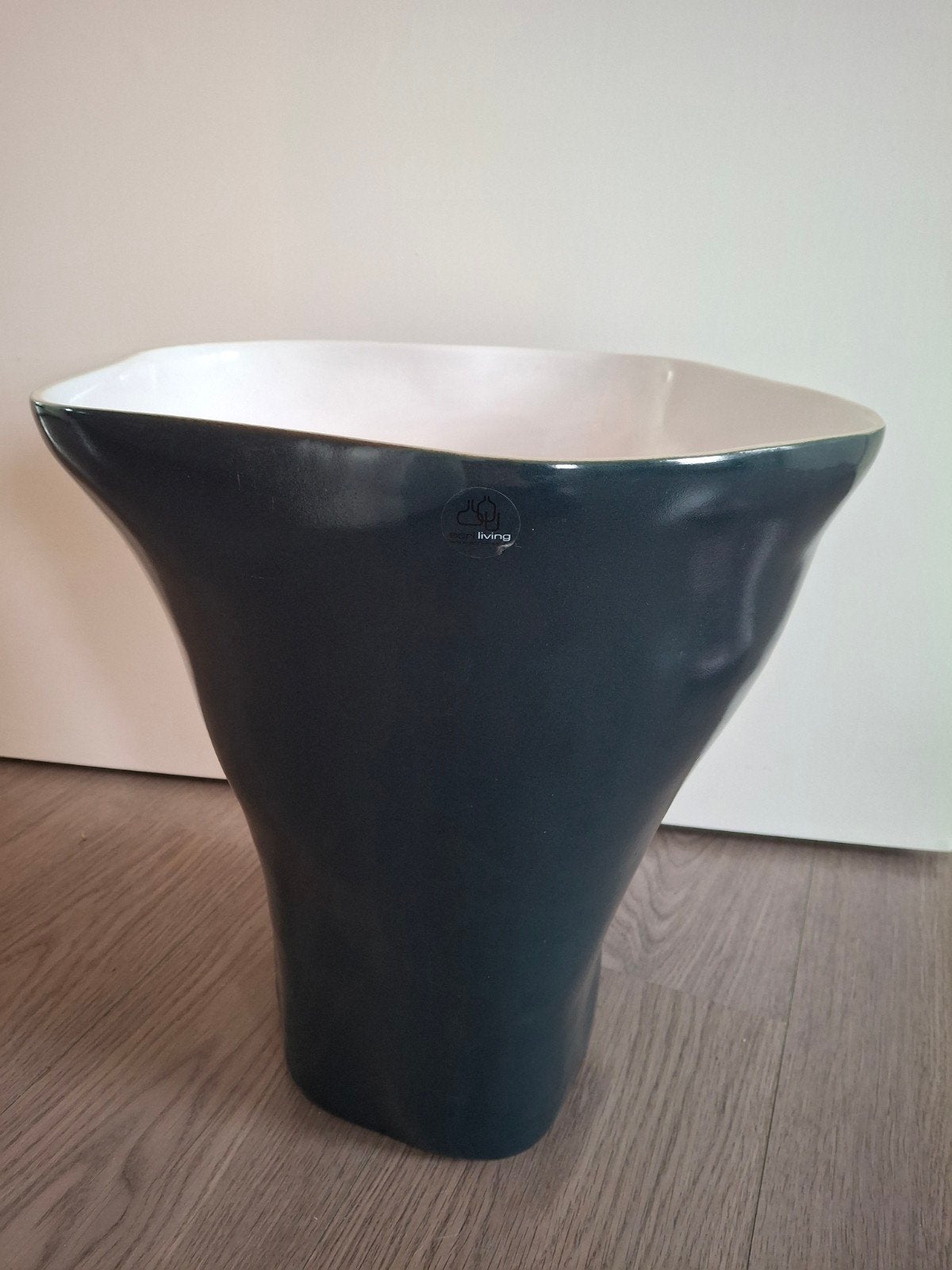 Handgemaakte plantenpot Ecri Pottenbakkers Katwijk, Ophalen, Zo goed als nieuw, Blauw, Aardewerk of Porselein