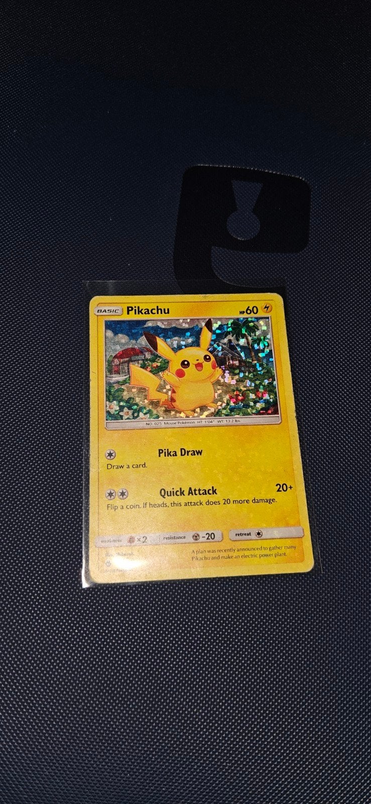 Pikachu Mac Donalds 2018 - Basic HP60, Ophalen, Zo goed als nieuw, Losse kaart, Foil