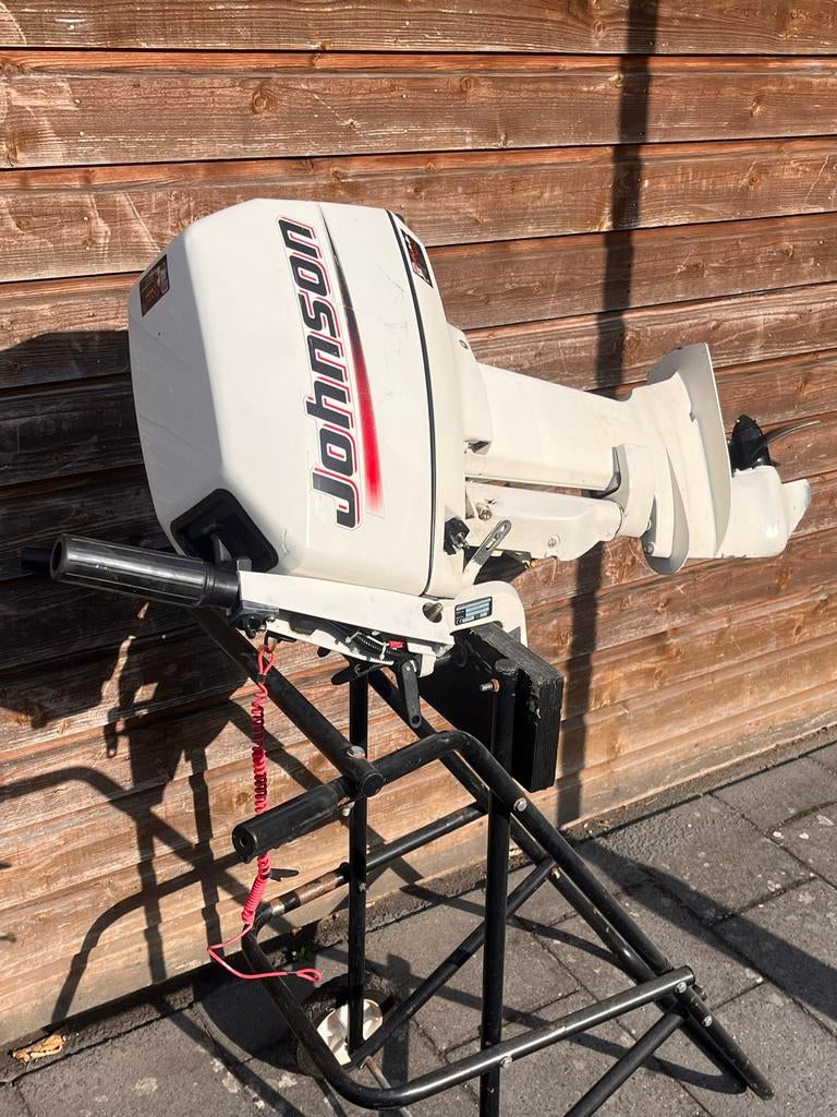 Johnson 2takt buitenboordmotor 8 PK kortstaart knuppel, Ophalen, Gebruikt, 5 tot 10 pk, Buitenboordmotor