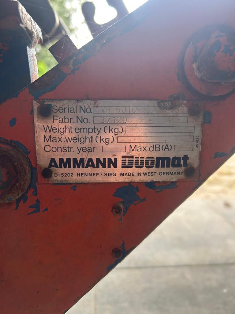 6 tons Trilplaat Ammann 6010, Ophalen