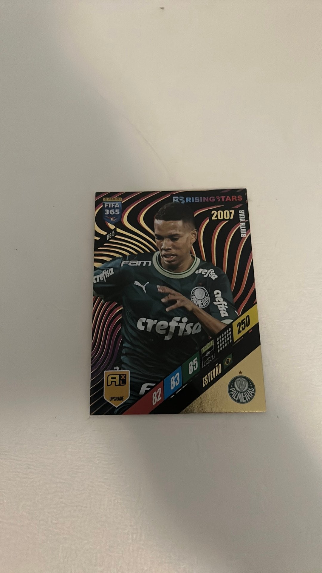 Panini Fifa 365 2024 RS 5 Estevao, Ophalen of Verzenden, Zo goed als nieuw, Losse kaart