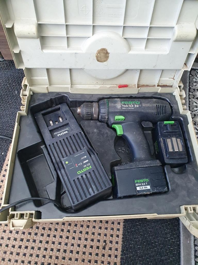 Festool accuboormachine met koffer, Ophalen of Verzenden, Boor- en Schroefmachine