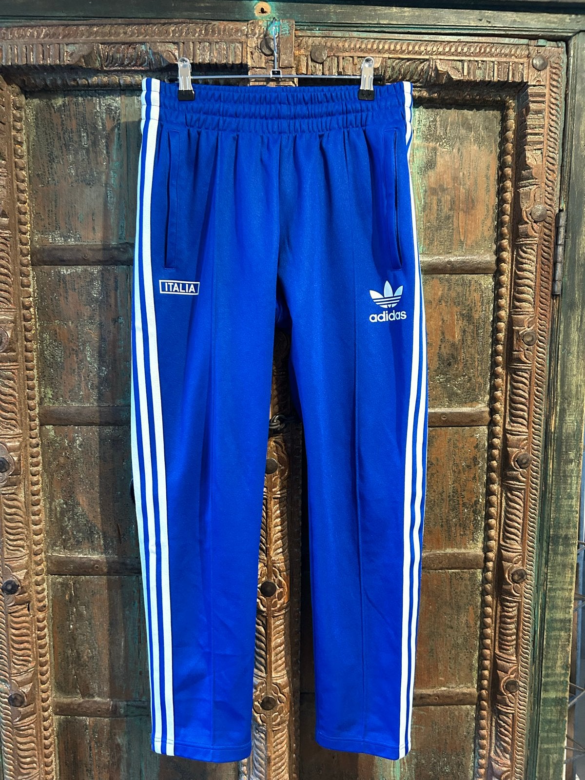 Adidas Beckenbauer Trainingsbroek - Blauw - Maat M, Ophalen of Verzenden, Zo goed als nieuw, Maat 48/50 (M), Blauw