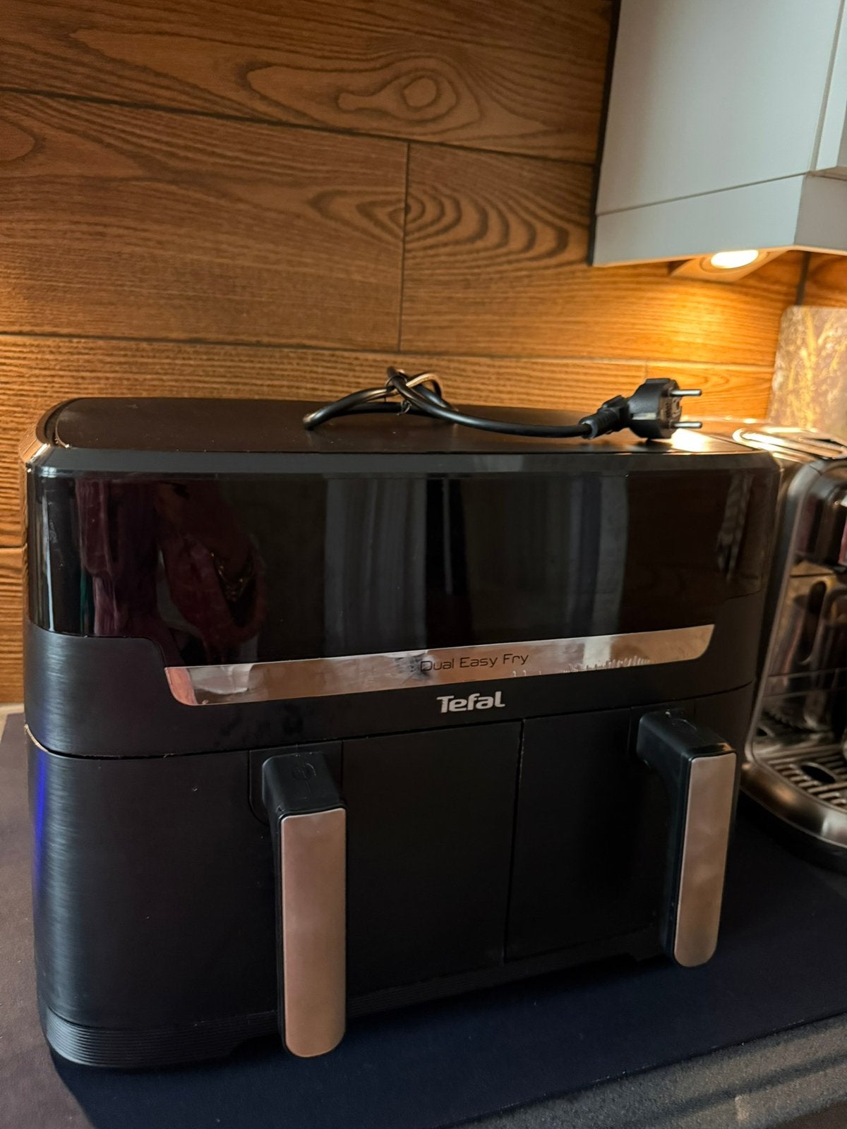 Airfryer Tefal Easy Fry Dual XXL EY9428, Witgoed en Apparatuur, Airfryers, Ophalen of Verzenden, Zo goed als nieuw, Airfryer