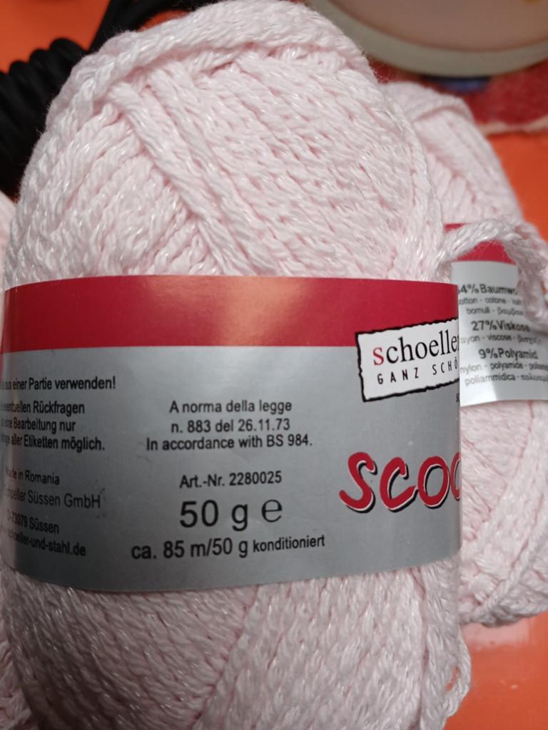 Schoeller+Stahl Scooter garen - lichtroze (4 bollen), Hobby en Vrije tijd, Breien en Haken, Ophalen of Verzenden