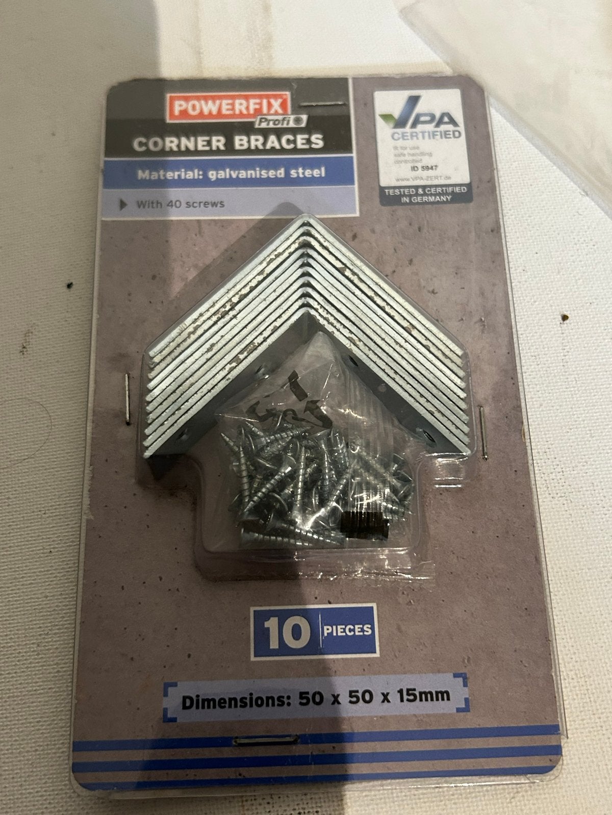 Powerfix Profi Hoekbeugels - Gegalvaniseerd Staal (10 stuks), Ophalen of Verzenden, Nieuw, Minder dan 50 mm, Overige typen