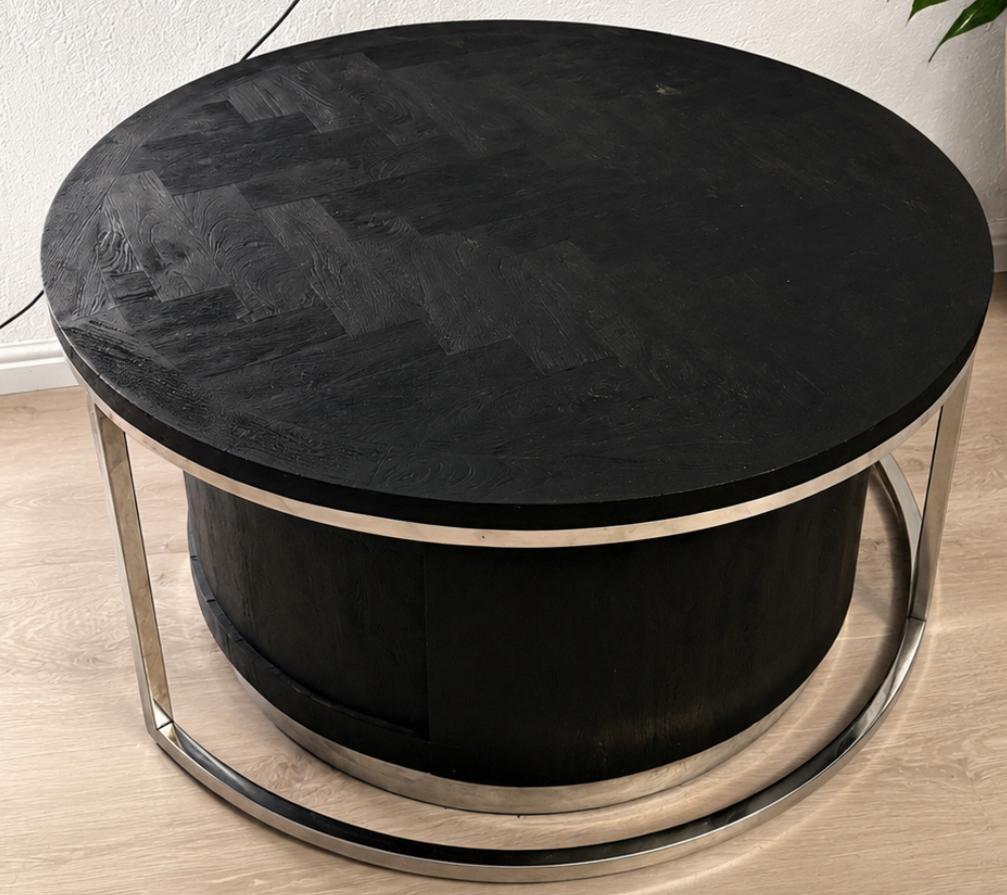 Eric kuster salontafel 2delig, 50 tot 100 cm, Rond, Ophalen of Verzenden, Zo goed als nieuw