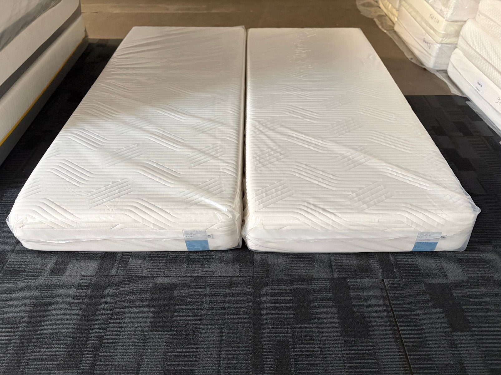Tempur cloud suprème Cooltouch | 2x 90x210 (180x210) art.130, Minder dan 4 cm, Overige materialen, Ophalen of Verzenden, Zo goed als nieuw