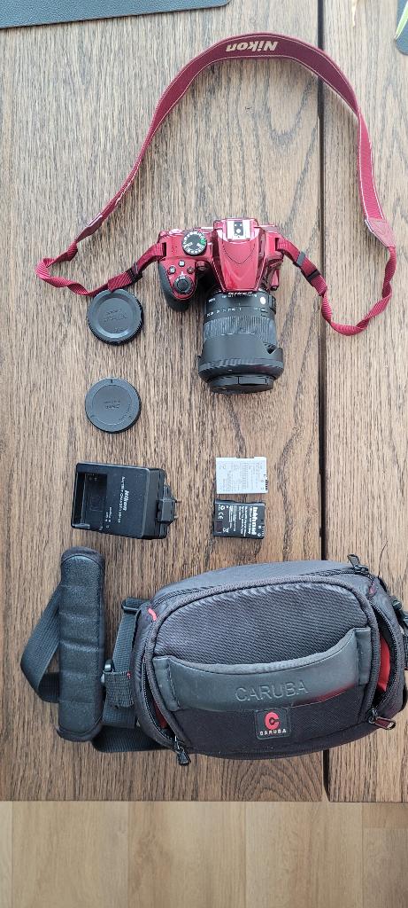 Nikon d3400 camera + sigma 18-200mm lens, Ophalen, Gebruikt, Spiegelreflex, Olympus