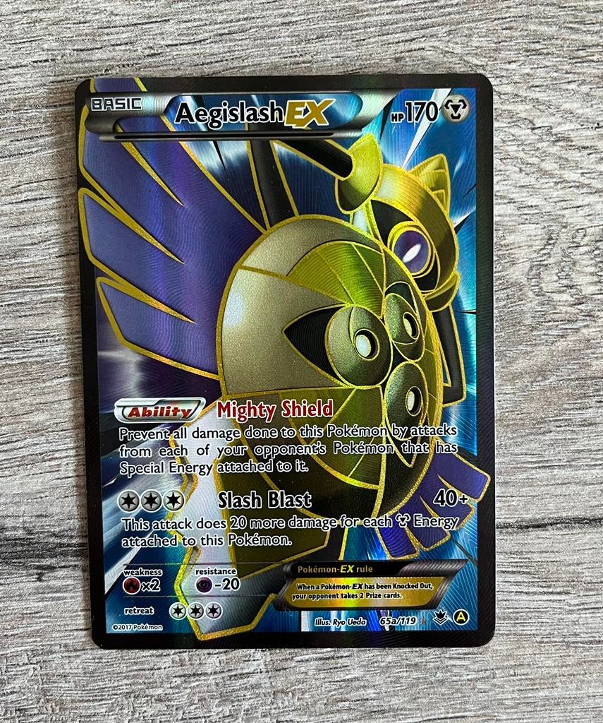 Pokemonkaart Aegislash EX (PHF 65a), Verzenden, Zo goed als nieuw