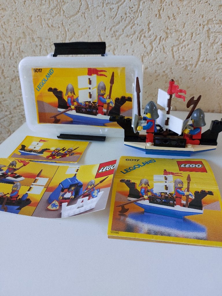 VINTAGE legoset 6017 Ridderschip Kings Oarsman,uitgifte 1987, Kinderen en Baby's, Gebruikt, Overige thema's, Lego, Ophalen of Verzenden