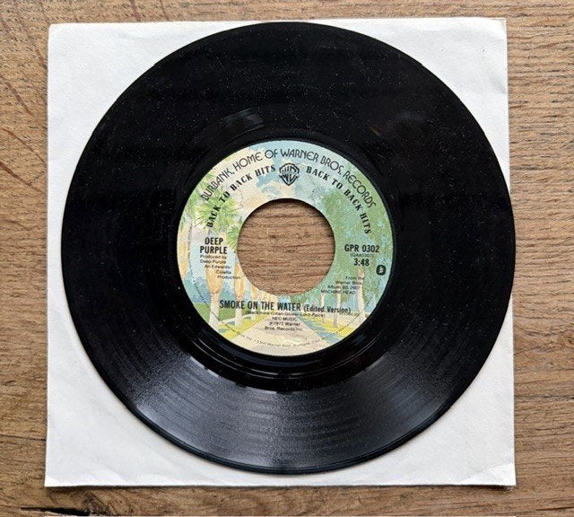 Deep Purple - Smoke on the Water, 7 inch, Ophalen of Verzenden, Zo goed als nieuw, Beschermende buitenhoes