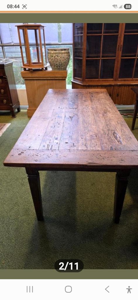 Antieke Franse boeren eettafel, Ophalen