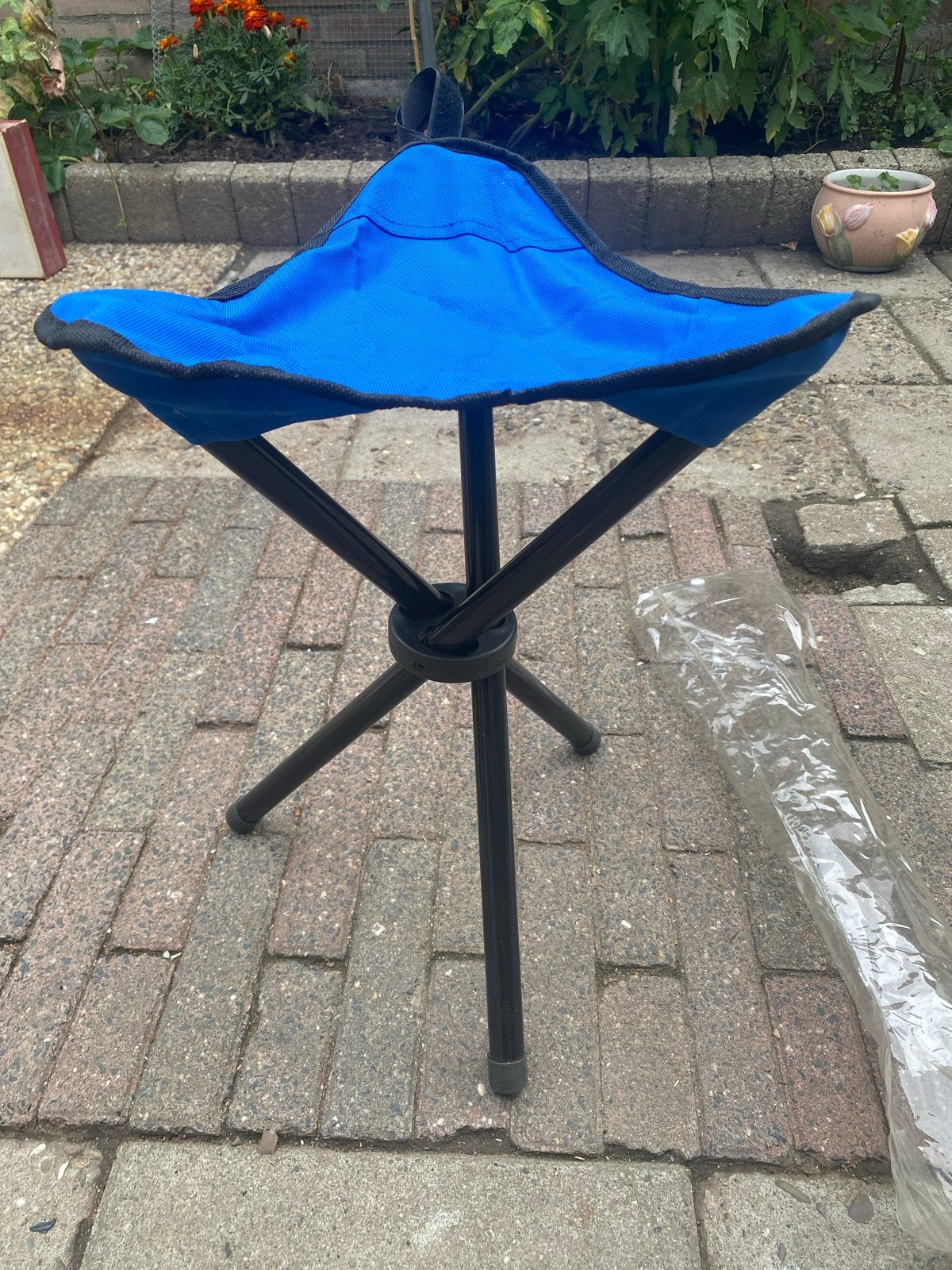 Opvouwbaar krukje - Ideaal voor camping, vissen, festivals, Ophalen of Verzenden, Zo goed als nieuw