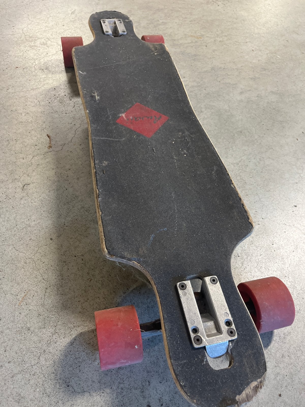 Gebruikt Longboard - Ideaal voor beginners, Ophalen of Verzenden, Gebruikt, Skateboard, Longboard