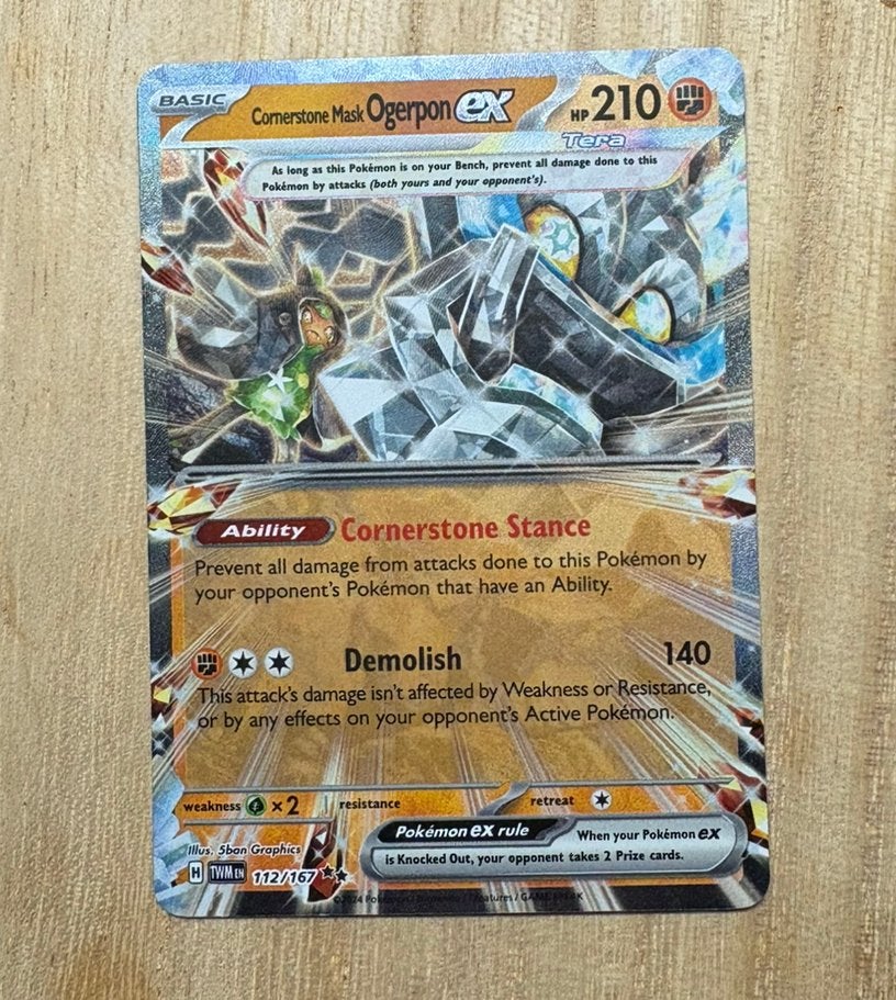 Cornerstone Mask Ogerpon ex - 112/167 - Twilight Masquerade, Ophalen of Verzenden, Zo goed als nieuw