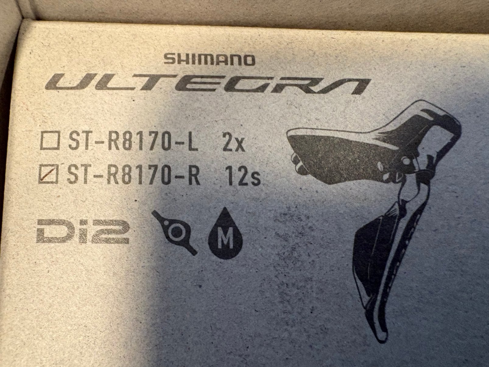 Ultegra Di2 shifter R8170-R: 12s met afgebroken hendel, Ophalen, Gebruikt