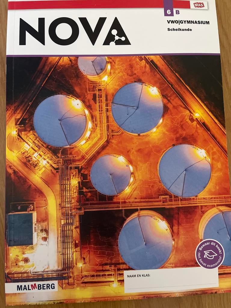 NOVA Scheikunde 6 B VWO/Gymnasium - Malmberg, Ophalen of Verzenden, Nieuw, VWO, Scheikunde
