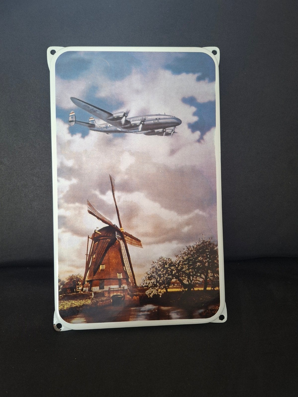 klm bord, Ophalen of Verzenden