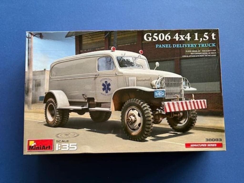 MiniArt	38083	G506 4х4 1,5 t Panel Delivery Truck	1/35, Ophalen of Verzenden, Nieuw, 1:32 tot 1:50, Italeri