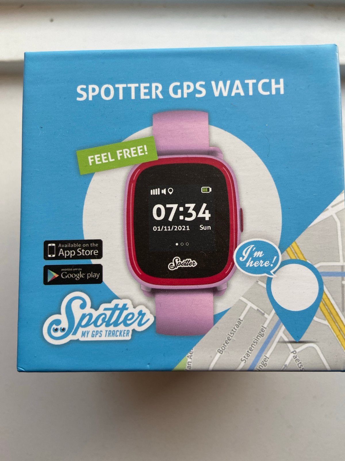 Spotter GPS Watch Roze - Kinder Smartwatch met GPS Tracker, Ophalen, Zo goed als nieuw, Roze, GPS