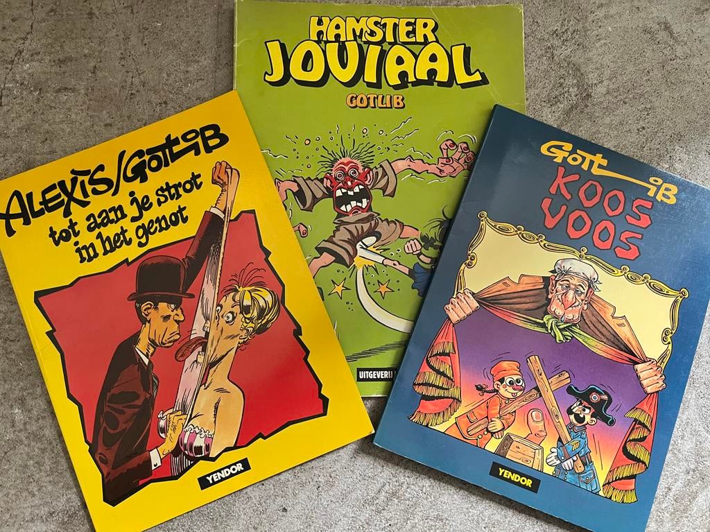 Drie stripboeken van Alexis/Gotlib en Gotlib, Meerdere stripboeken, Ophalen, Gelezen