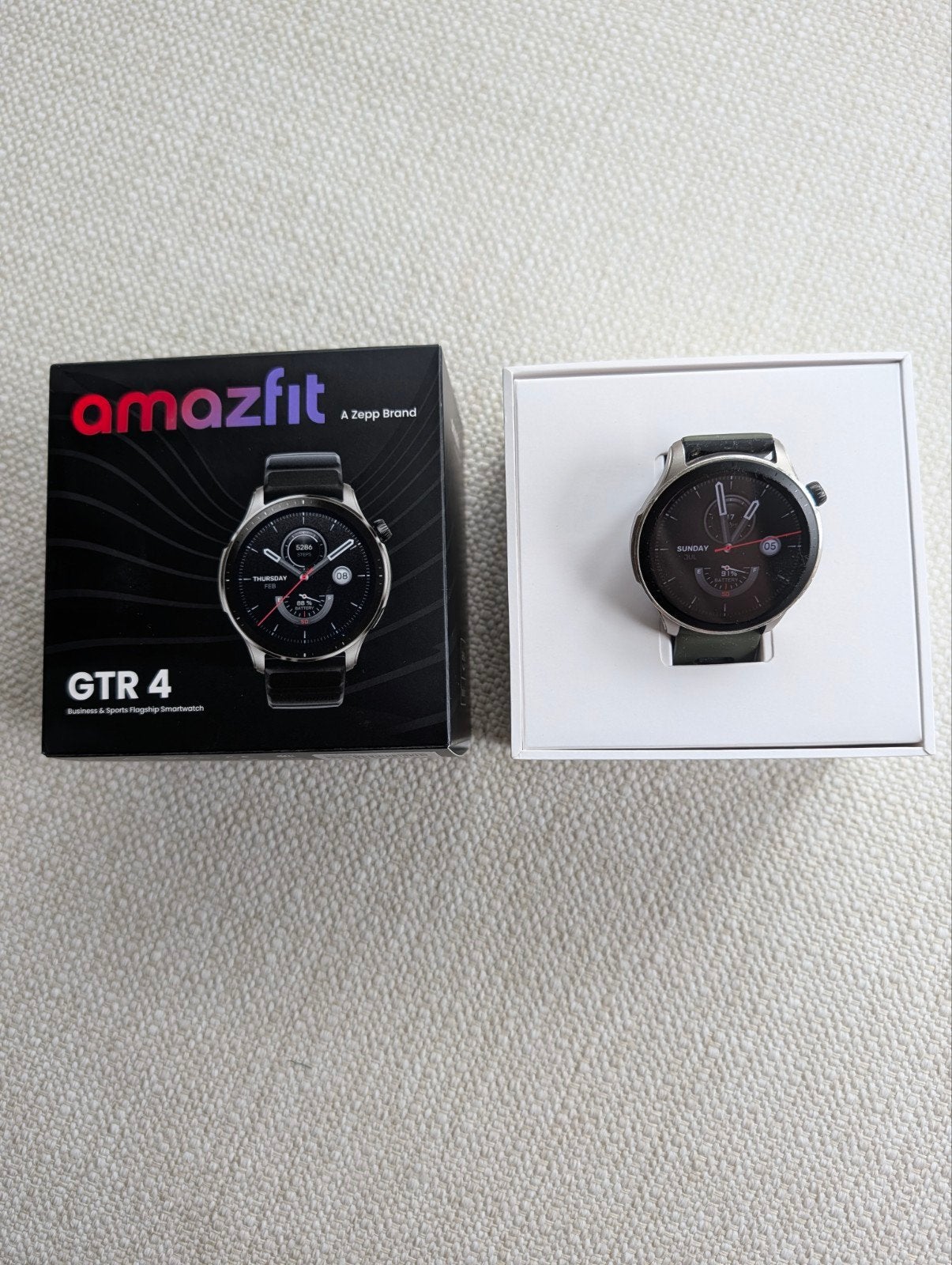 Amazfit GTR 4 Smartwatch met 2 extra bandjes, Gebruikt, Amazfit, Ophalen of Verzenden, Waterdicht