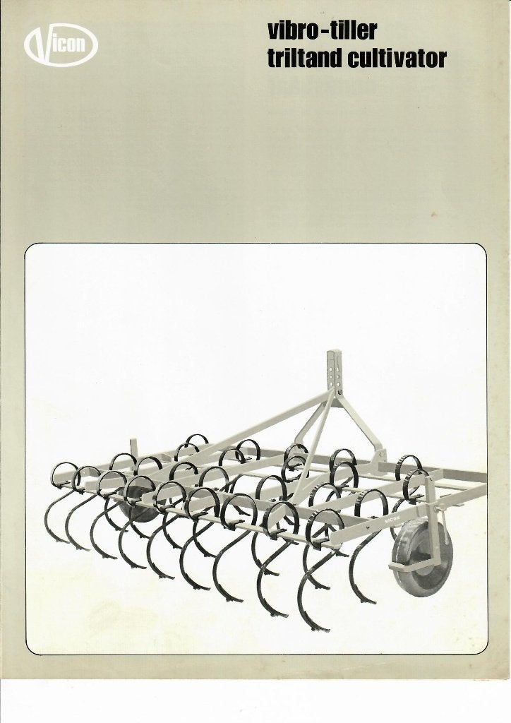 Originele folder Vicon triltandcultivator, Ophalen of Verzenden, Zo goed als nieuw, Folder