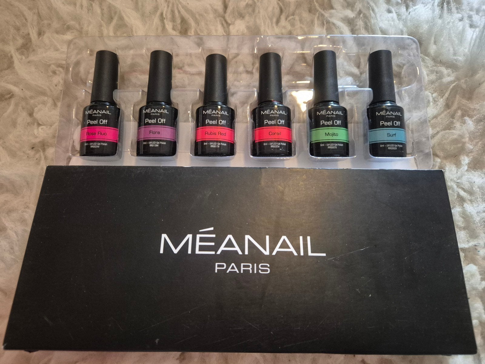 MÉANAIL PARIS Peel Off Gel Nagellak Set - 6 Kleuren, Ophalen of Verzenden, Nieuw, Overige typen