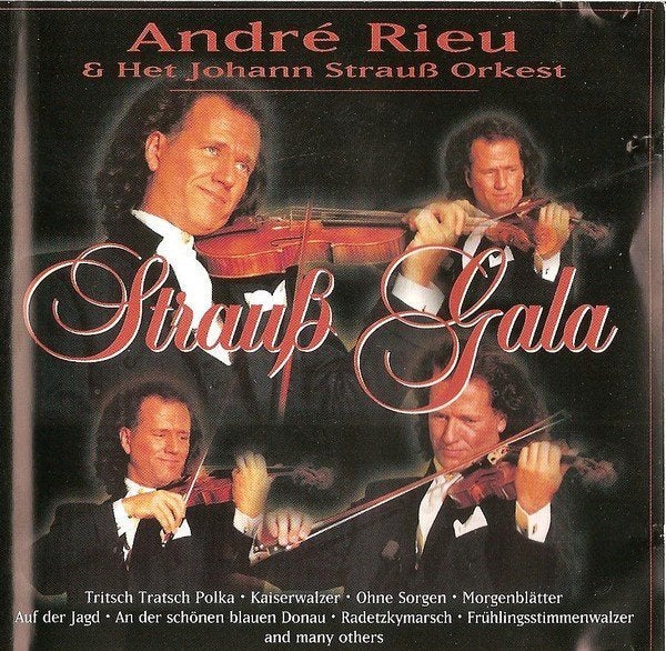 SALE->CD ANDRÉ RIEU-Strauß Gala & het Johann Strau, Ophalen of Verzenden, Classicisme, Zo goed als nieuw, Kamermuziek