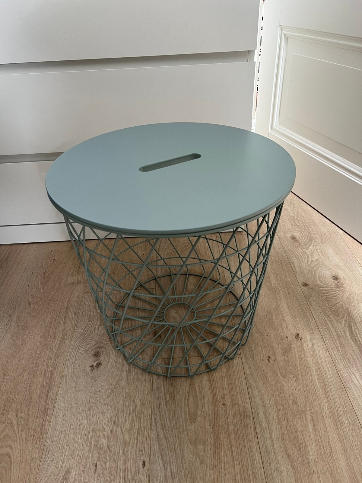 IKEA KVISTBRO opbergtafel / bijzettafel mintgroen 44 cm, Ophalen, Minder dan 45 cm, Minder dan 55 cm, Rond