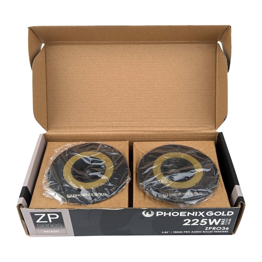 Phoenix Gold ZPRO36 3.8″ Pro Audio Tweeters ( set van 2 ), Hifi-Focus, Aalsmeerderweg 173 1432 CL, Aalsmeer, Nieuw, Ophalen of Verzenden