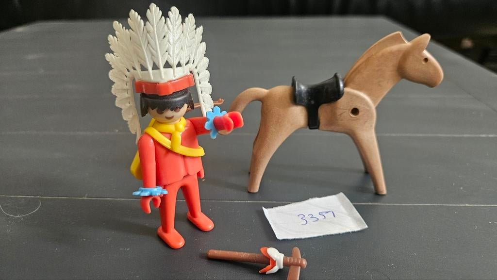 Playmobil indiaan, 1 speler, Ophalen of Verzenden, Zo goed als nieuw, Vanaf 3 jaar