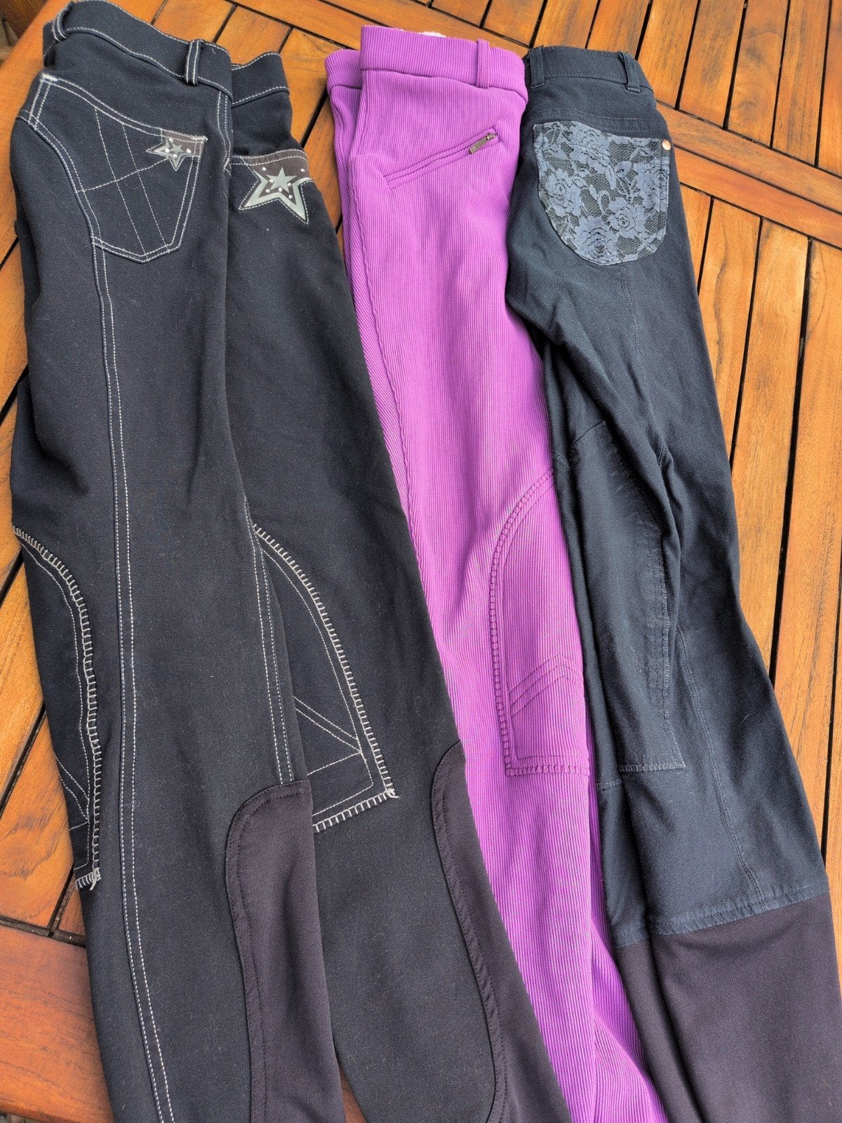 paardrijbroeken 2x MT 164, Dieren en Toebehoren, Ophalen of Verzenden, Gebruikt, Bovenkleding