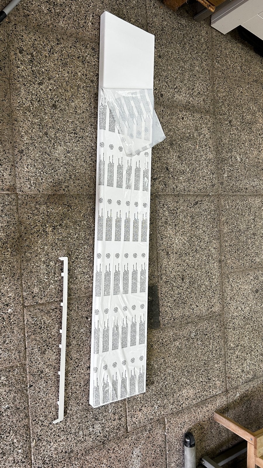 Kunststof vensterbank met hoekprofiel - 25x154 cm, Ophalen of Verzenden, Nieuw, 120 tot 160 cm, Overige typen