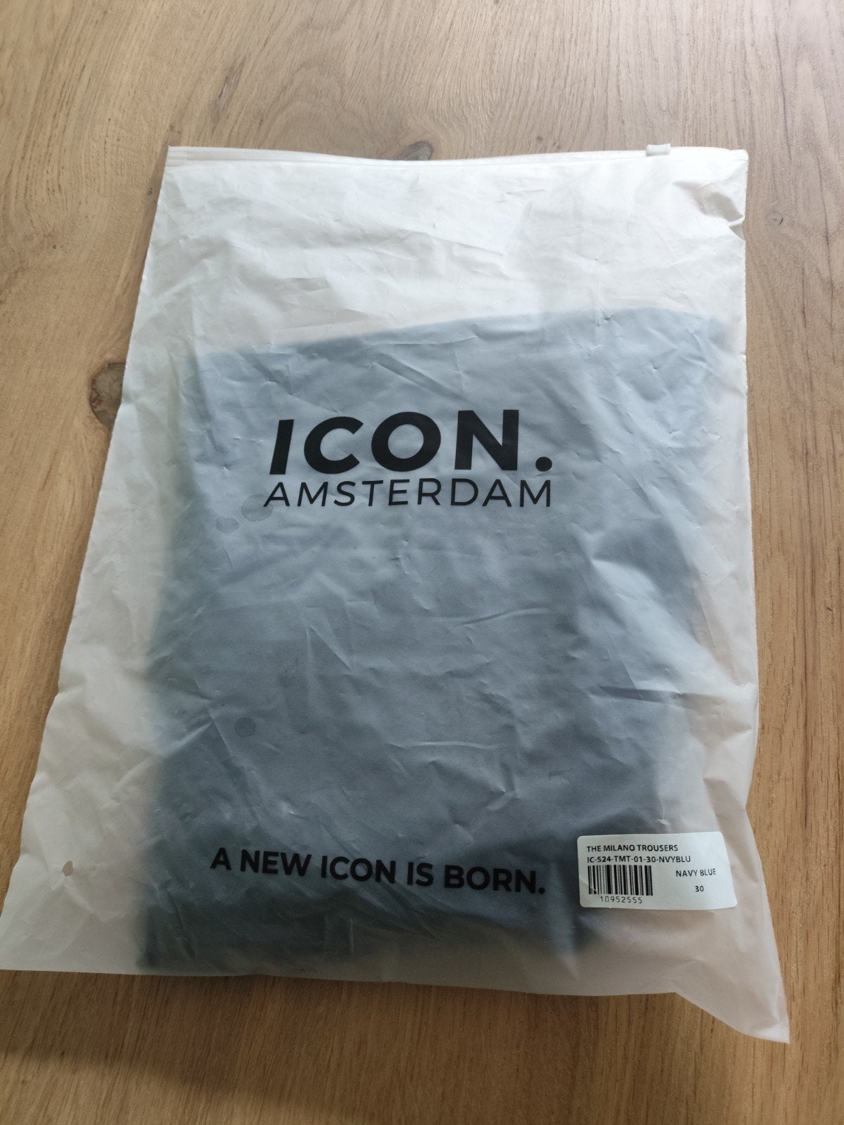 ICON. Amsterdam The Milano Trousers Navy Blue Maat 30, Blauw, Nieuw, Overige maten, Ophalen of Verzenden