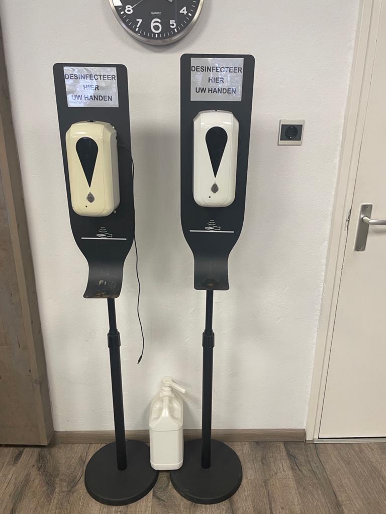 Automatische Desinfectiezuil met Handgel Dispenser, Diversen, Ophalen of Verzenden