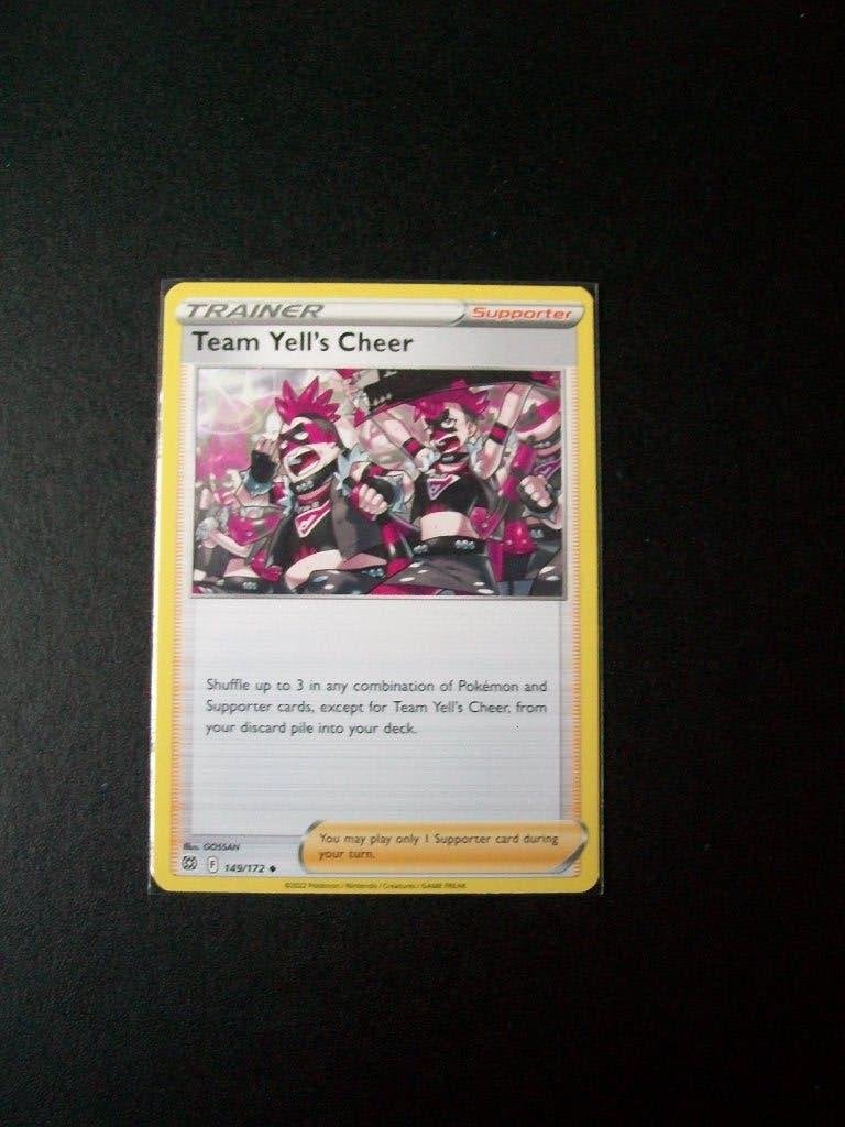 4239: Nieuwe Pokemon Kaart Trainer TEAM YELL's CHEER 149/172, Verzenden, Nieuw, Losse kaart