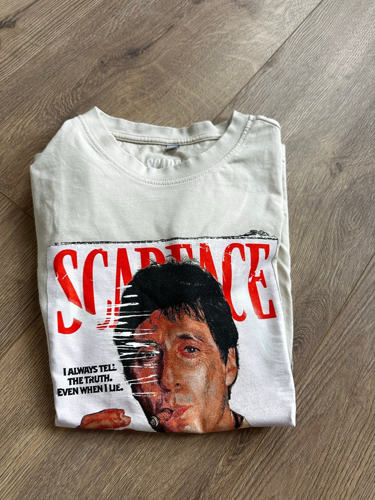Scarface T-shirt - Maat XXS, Ophalen of Verzenden, Zo goed als nieuw, Beige