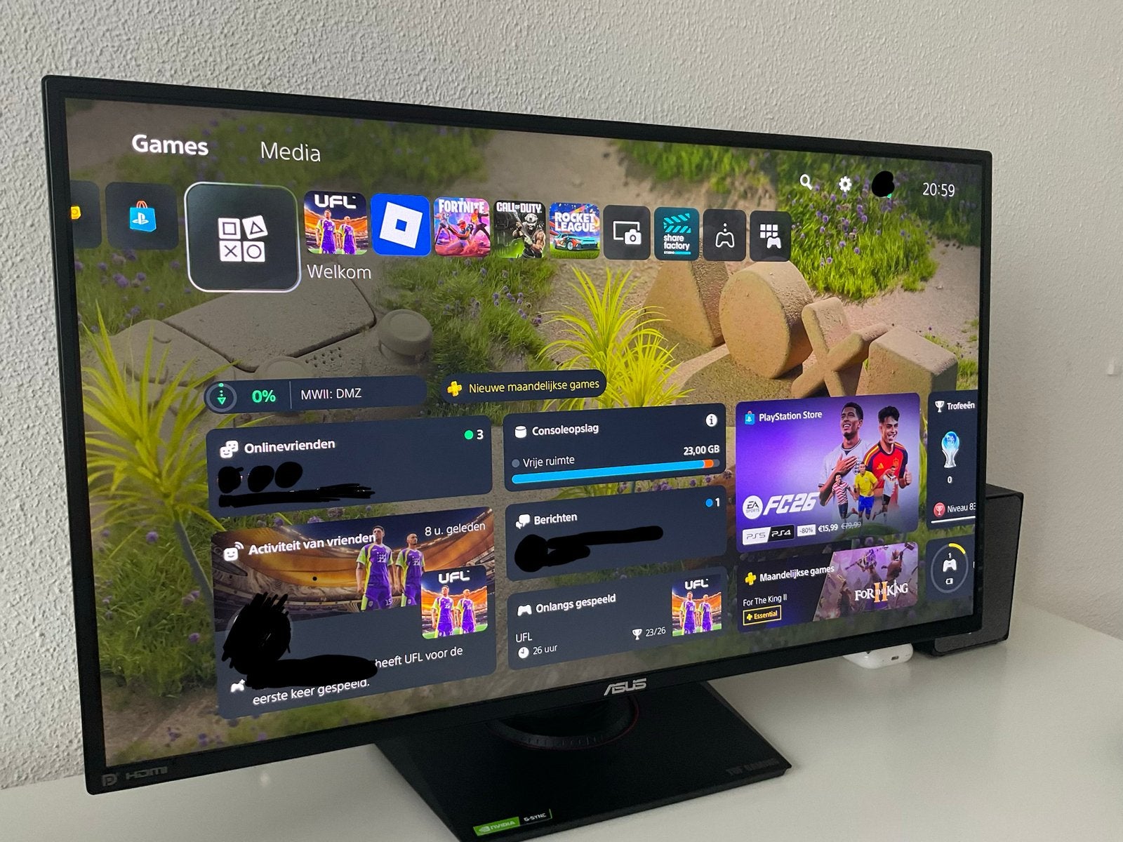 ASUS TUF Gaming VG27A 27 inch 4K Gaming Monitor, HDMI, IPS, 1 tot 2 ms, 61 t/m 100 Hz