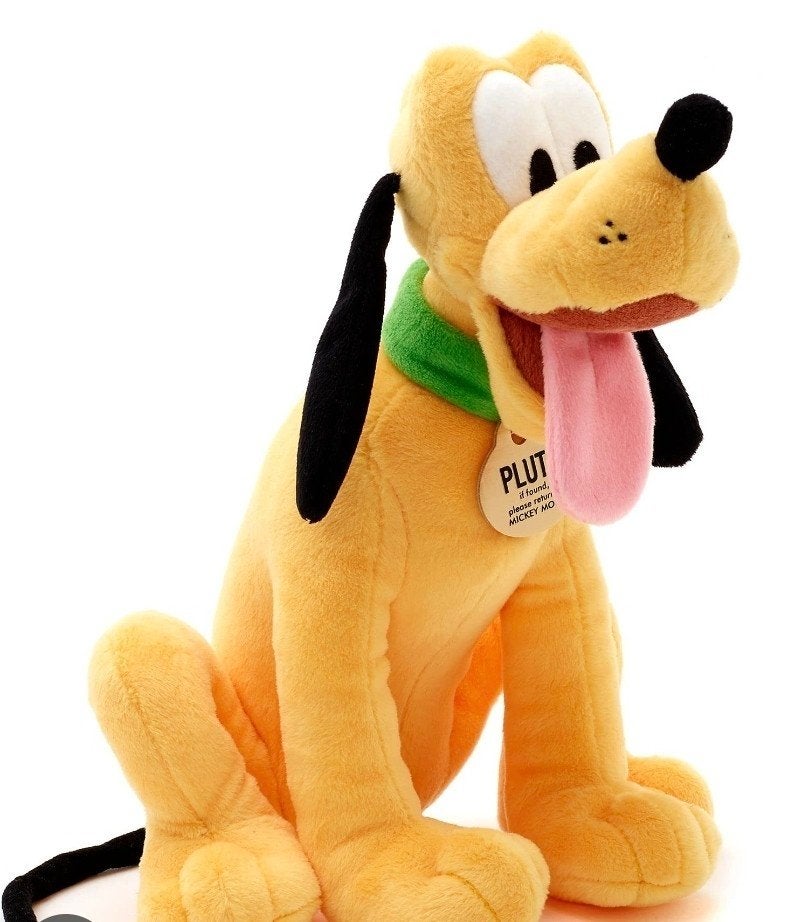Disney Pluto knuffel - Zo goed als nieuw, Disney, Disney, Geel, Middelgroot (20 tot 80 cm)