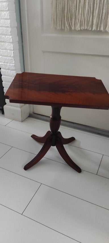 Vintage teakhouten plantentafeltje bijzettafeltje, Ophalen of Verzenden, Gebruikt, Hout
