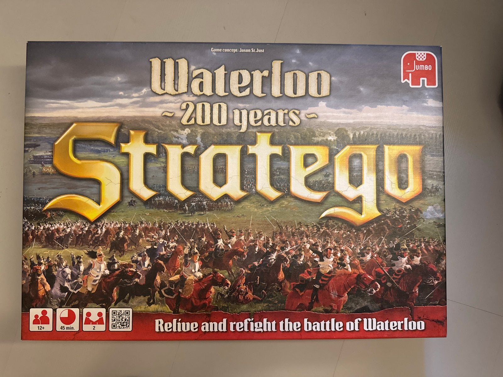 Stratego Waterloo 200 Years - Herbeleef de Slag!, Een of twee spelers, Ophalen of Verzenden, Zo goed als nieuw
