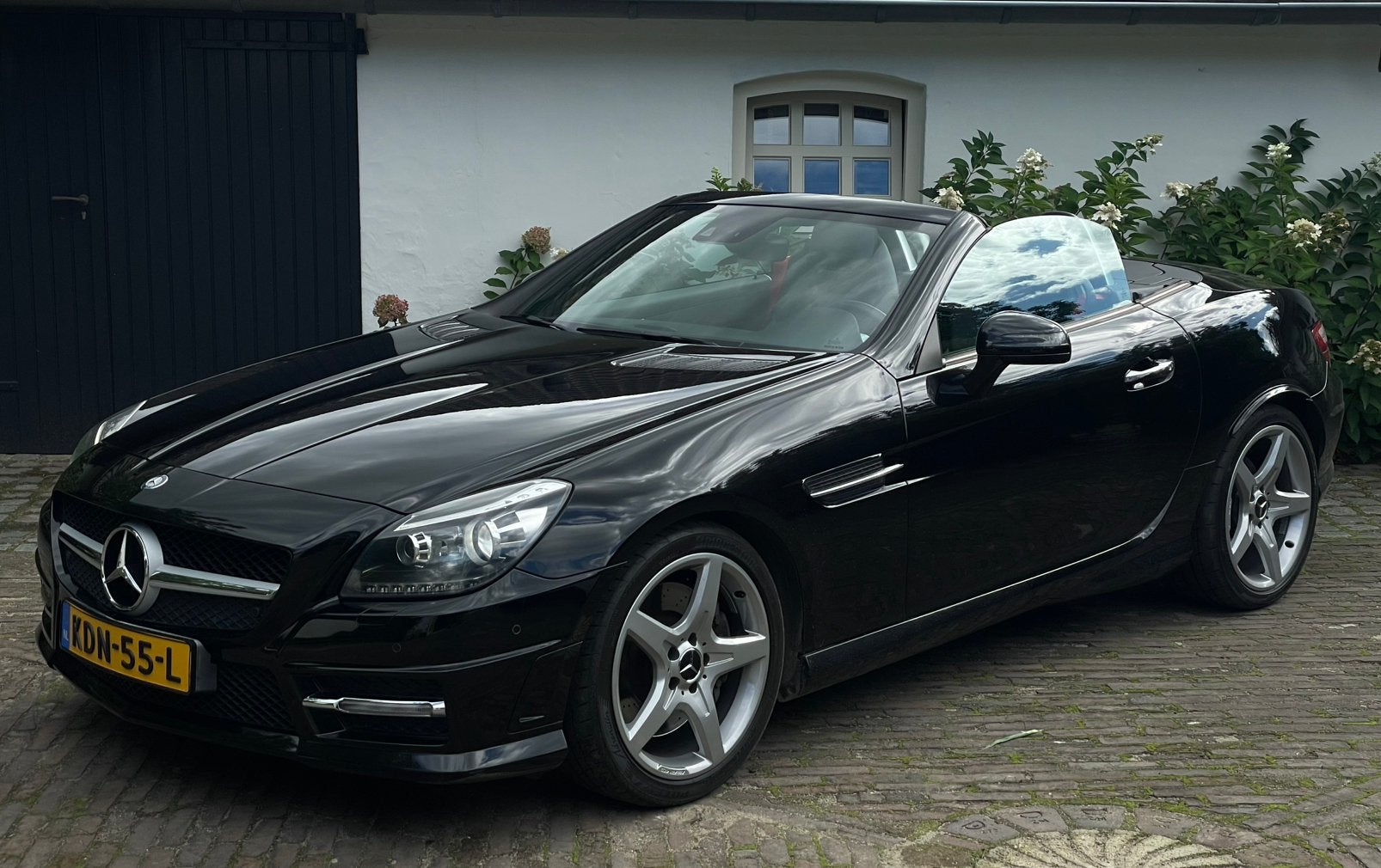 Mercedes-Benz SLK-klasse 350 AMG / KEYLESS / ILS / AIRSCARF, Auto's, Automaat, Dealer onderhouden, Achterwielaandrijving, Cabriolet