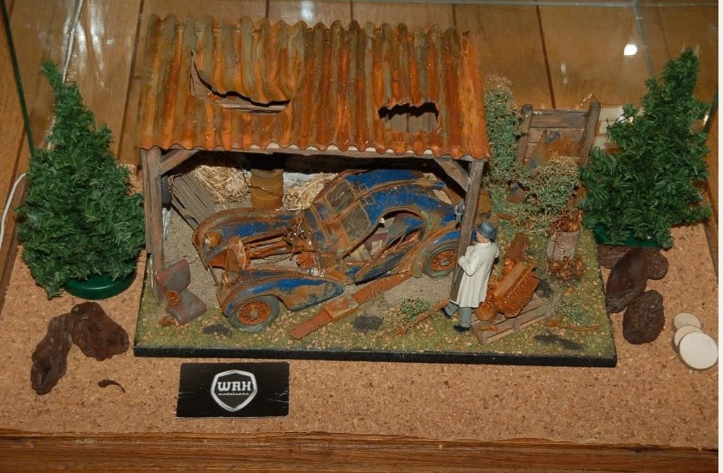 1:18 BUGATTI 57 ATLANTIC barnfind CMC / UNIEK HANDBUILT WRH, Verzenden, Zo goed als nieuw, Auto, Overige merken