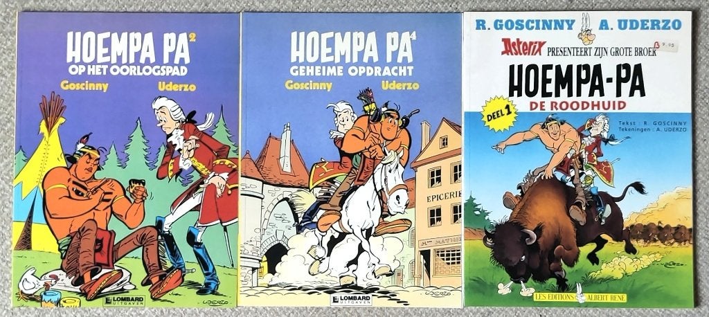 3 stripalbums van Hoempa-Pa vanaf 1986, Meerdere stripboeken, Ophalen of Verzenden, Zo goed als nieuw
