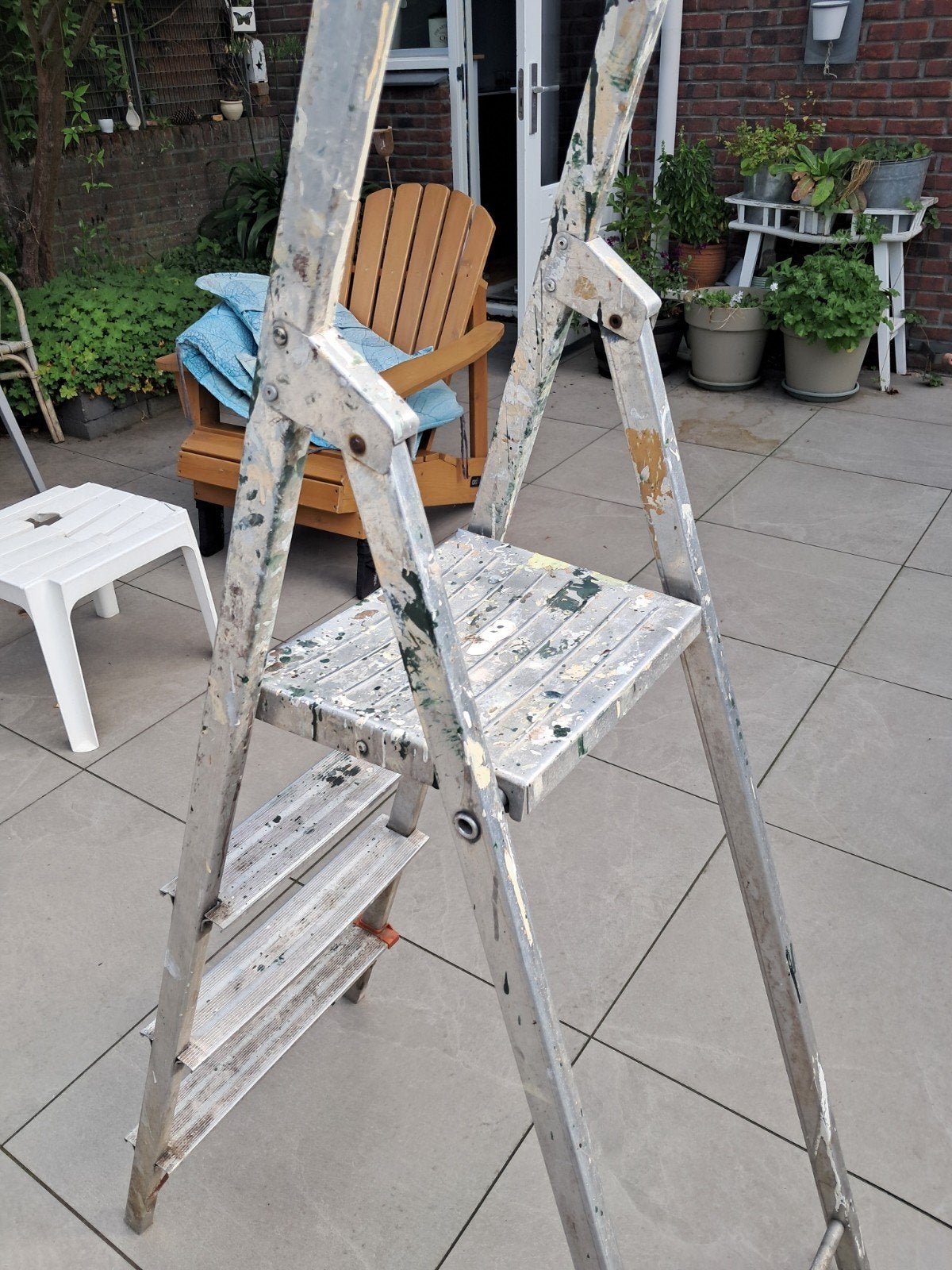 Gebruikte aluminium trap - Handig voor klusjes, Doe-het-zelf en Verbouw, Ophalen, Gebruikt, Trap, Opvouwbaar of Inschuifbaar