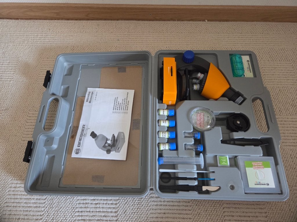 Bresser junior Microscoop set, speelgoed., Ophalen of Verzenden, Zo goed als nieuw