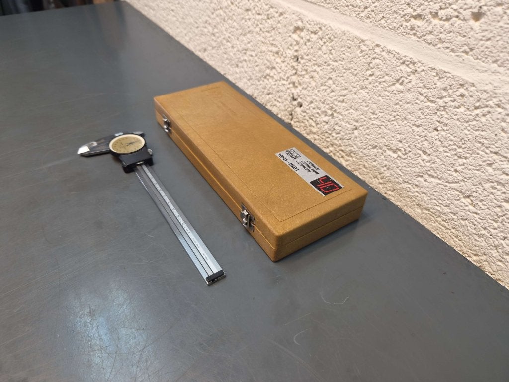Tesa analoge schuifmaat met klok 0-150mm , zeer netjes, Doe-het-zelf en Verbouw, Niet ingevuld, Afstand, Niet ingevuld, Ophalen of Verzenden